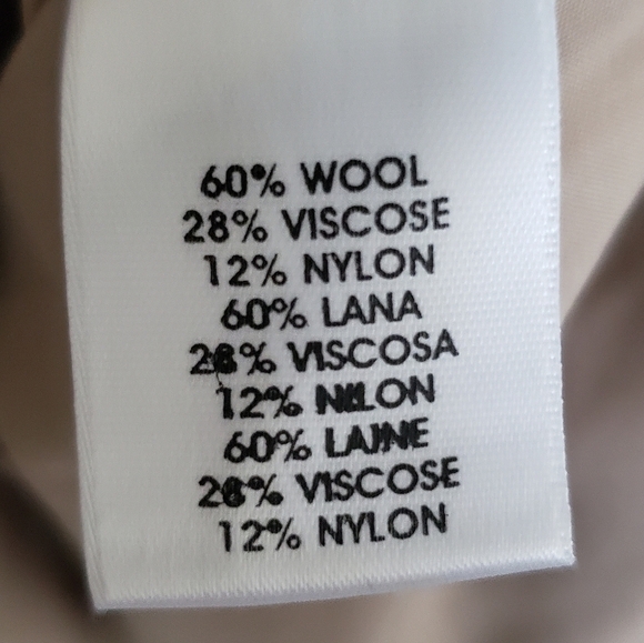 Worth New York Sweater Dress Tan Wool Blend Lagen Size 12 Cream Tan Maxi - Picture 9 of 11